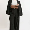 Plus Size Essential Tailored Wide Leg Pants