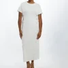 Plus Size Ponte Jersey Hardwear Detail Midi Dress