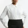 Plus Size Tailored Pin Tuck Waist Shirt