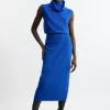 Polished Slinky Knit Pencil Skirt