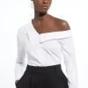 Poplin Asymmetric Longline Woven Shirt