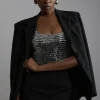 Premium Crystal Embellished Jersey Bodysuit