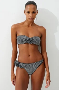 Premium Embellished Rosette Bikini Bottoms