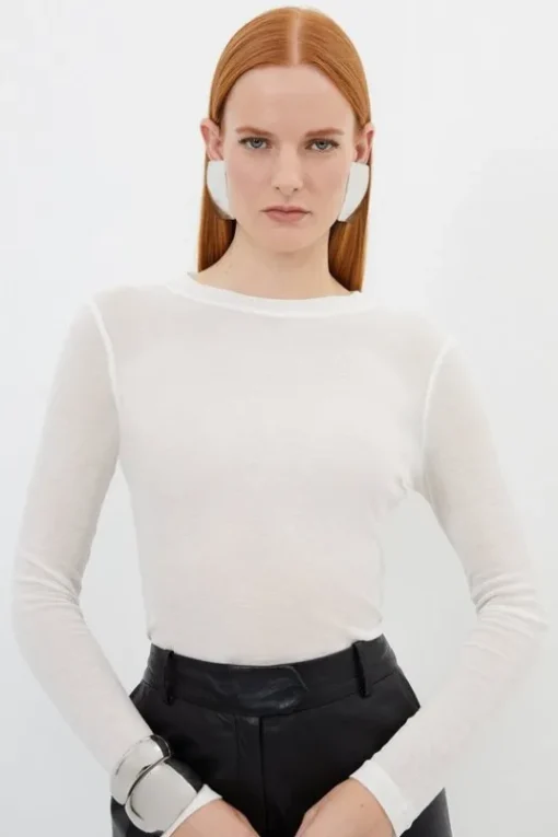 Premium Jersey Wool Blend Top