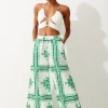 Printed Cotton Voile Beach Pants
