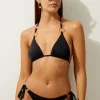 Ring Detail Tie Side Cheeky Bikini Bottoms