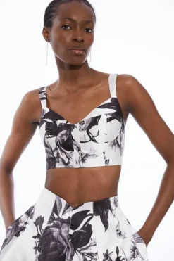 Rose Twill Corset Top