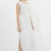 Satin Back Crepe Woven Maxi Dress