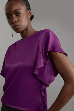 Satin Pleated Woven Co-Ord