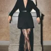 Sheer Lace Godet Woven Midi Skirt Co-Ord