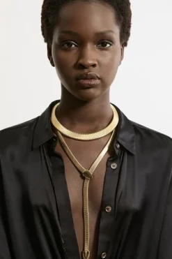 Slinky Metal Multi Layered Necklace