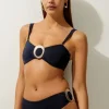 Slinky Trim Detail Cheeky Bikini Bottoms