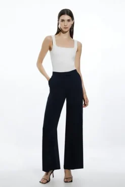 Soft Tailored Straight Leg Dress Pants