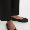 Square Toe Satin Ballerina