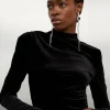 Stretch Velvet Bodysuit