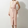 Tailored Bow Detail Midaxi Dress