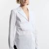 Tailored Cotton Bib Panel Detail Shirt