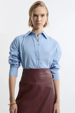 Tailored Cotton Button Through Shirt