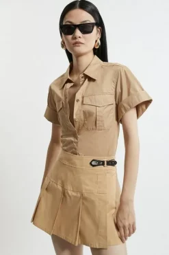 Tailored Cotton Skirt Co-ord
