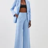 Tailored Single Breasted Pocket Detail Blazer & Trouser Set
