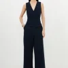 Tailored Wide Leg Pants