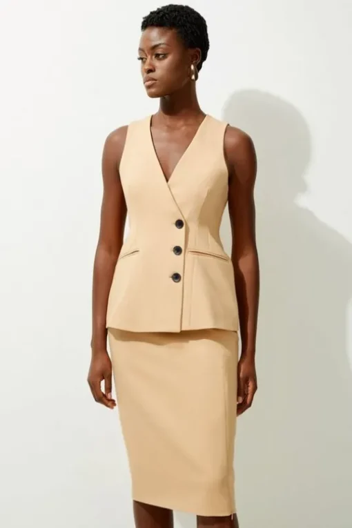 Tailored Wrap Suit