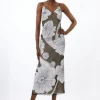 Tall Applique Organdie Woven Midi Dress