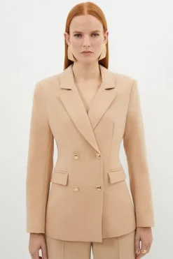 Tall Compact Essential Tailored Double Breasted Blazer