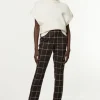 Tall Flannel Straight Leg Split Front Dress Pants