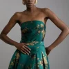 Tall Floral Print Woven Corset Top