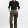 Tall Geo Jacquard Velvet Mix Dress Pants