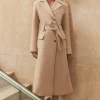 Tall Premium Italian Manteco Wool Belted Tailored Midaxi Coat