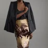Tall Sequin Georgette Panelled Woven Midaxi Skirt