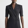 Tall Tailored Short Sleeve Blazer Jacket