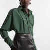 Twill Contrast Detail Woven Shirt