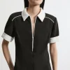 Twill Strong Shoulder Woven Top