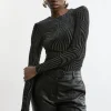 Velvet Devore Jersey Long Sleeve Bodysuit