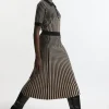 Viscose Blend Jacquard Knit Full Skirt