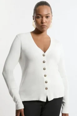 Viscose Blend Knit Cardigan