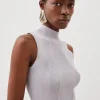Viscose Blend Rib Knit Tank Top