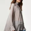 Viscose Georgette Drama Woven Maxi Blouse