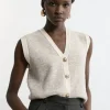 Wool Blend Cozy Knit Vest